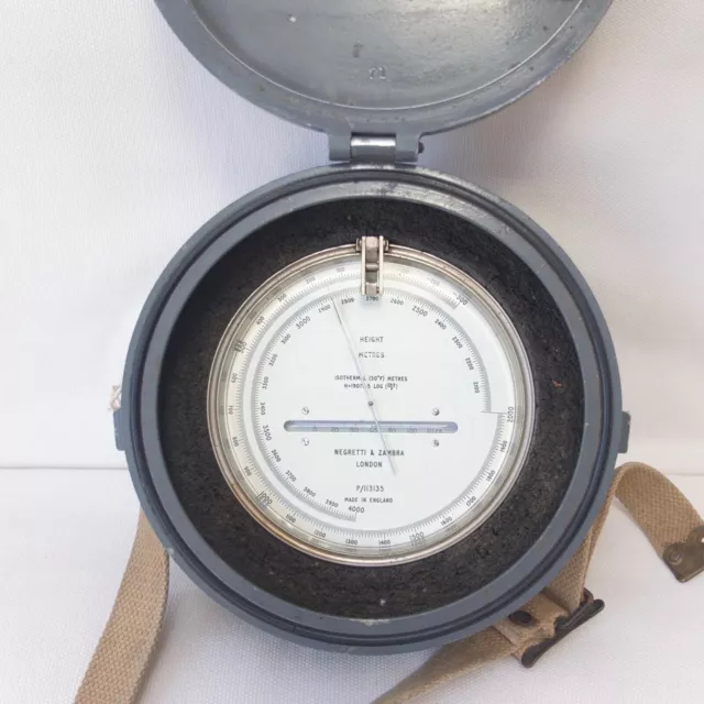 Negretti & Zambra Isothermal Altimeter Military Barometer British Army Raf 1955