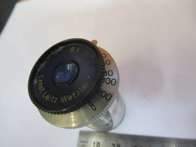 Antique Leitz Wetzlar Eyepiece Iris Optics Microscope Part As Pictured &8Y-A-109