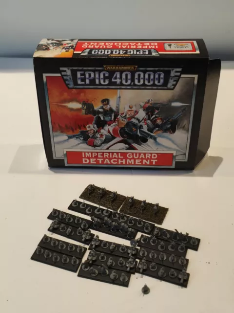Warhammer Epic 40K Imperial Guard Detachment  With Box complete