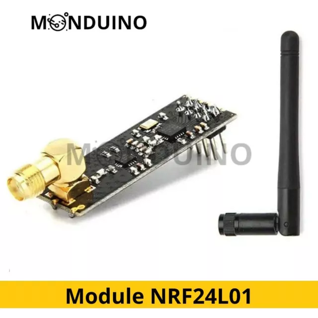 Module NRF24L01+PA+LNA émetteur récepteur 1100m 2.4GHz Arduino