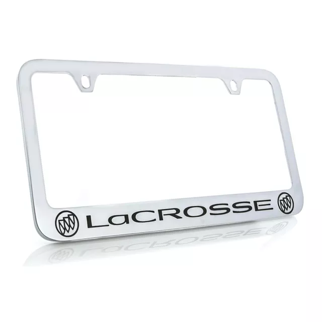 Buick Lacrosse Chrome Plated Brass Metal License Plate Frame Holder