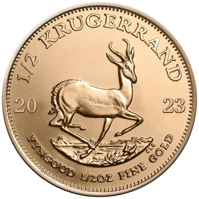 Goldmünze Südafrika Krügerrand 2023 - Anlagemünze - 1/2 Oz ST