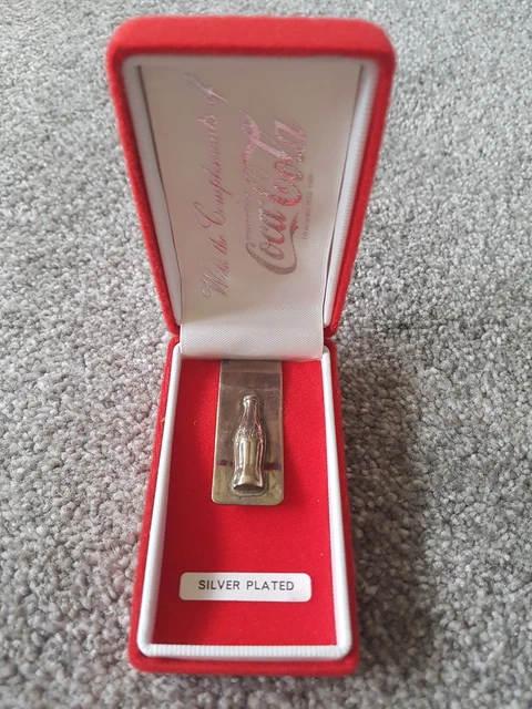 thumbnail image 2 of Solid Brass Coca Cola Money Clip - 1904 St. Louis World's Fair Design, Retro Soda Fan Collectible 2 of 12