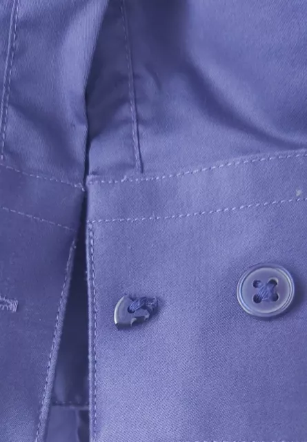 DKNY SHIRT MENS Size 16 Purple Button Up Long Sleeve Dress/Casual Shiny ...