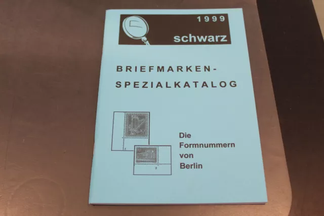 Die Formnummern von Berlin Schwarz Katalog Briefmarken Spezialkatalog