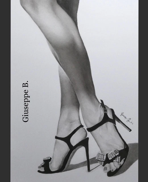 Quadro “Belle gambe” realizzato a mano 60x40 cm originale