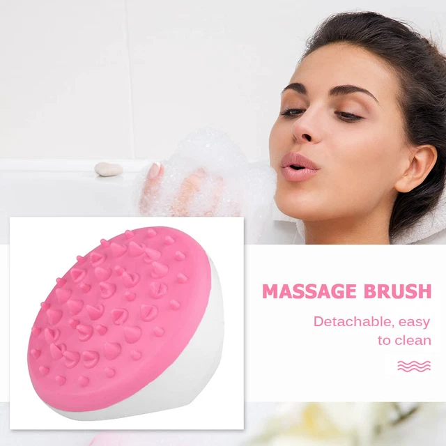 Hand-Held Full Body Massage Brush Anti Cellulite Muscles Massager (Pink) fr 3