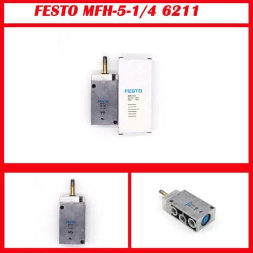 Original FESTO MFH-5-1/4 6211 Solenoid Valve 5/2-way 1/4" magnet valve 1Pcs New