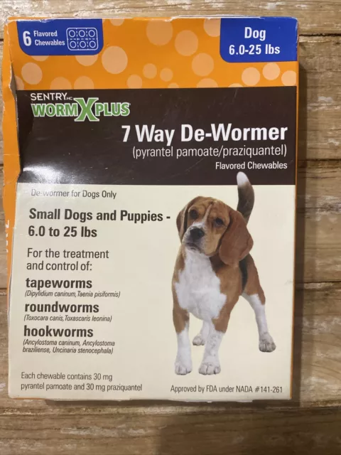 Sentry HC WormX Plus Small Dog, 6  Flavored Chewable Tablets 7 Way De Wormer