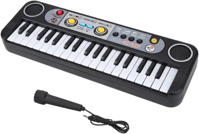 Tastiera Elettronica, Pianoforte Digitale a 37 Tasti Classico Con Tastiera Elett