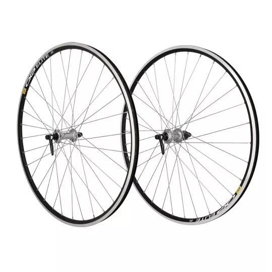 Roue route 700 (pr) k7 jante mavic cxp elite noire + moy. shimano tiagra rs400