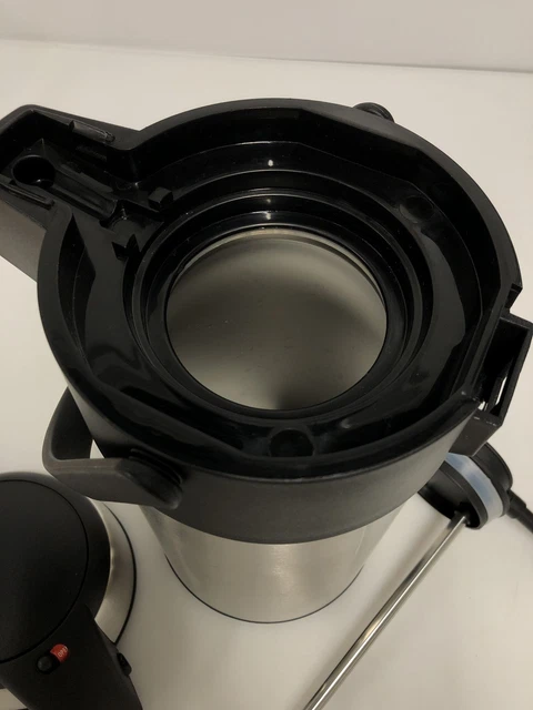 Jarra bomba axentia Airpot acero inoxidable, 3 L - plata y negro