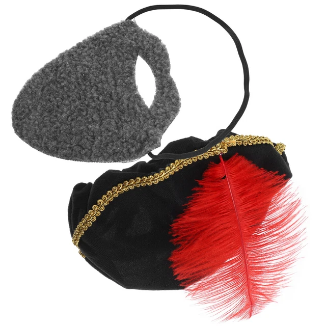 1 SET RENAISSANCE Hat And Beard For Men Medieval Costume Accessories