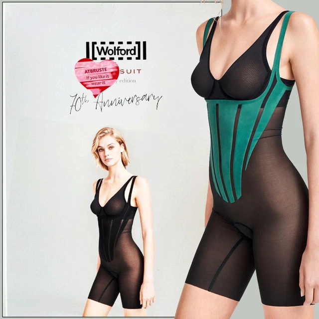 Wolford forma 70° anniversario. Body • taglia 36 • giada nera... taglio sotto il busto