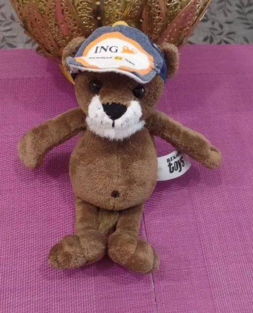 B6G / peluche doudou chat ours panthère marron RENAULT TOYS ING F1 TEAMS