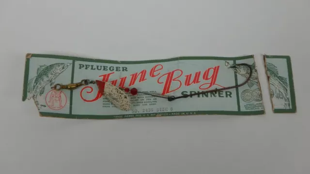 VINTAGE PFLUEGER JUNE Bug Fishing Lure, No. 694 Size 6 $19.95 - PicClick