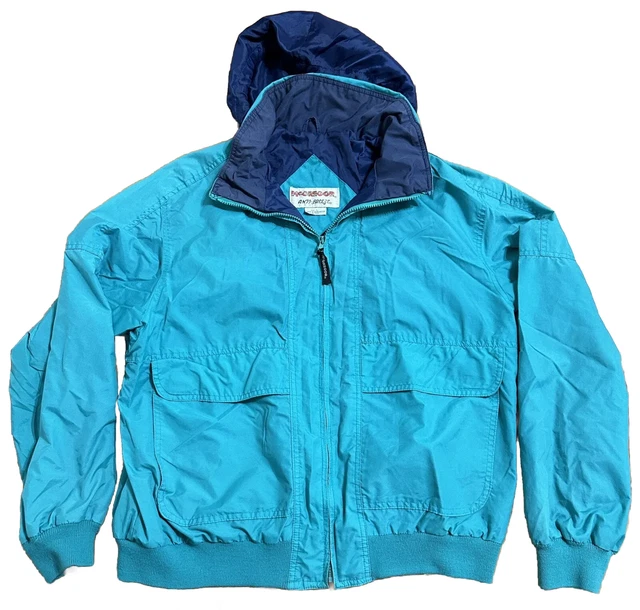 Vintage McGregor Windbreaker Anti Breeze Hooded Jacket Men's L Green Teal