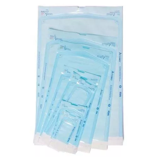 1 Box Autoclave 200 Pcs Sterilization Pouch Bag Self Sealing Self-Seal 6 Sizes