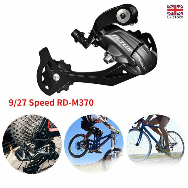 FOR SHIMANO ALTUS RD-M370 9/27 Speed Rear Mech Derailleur long Mountain ...