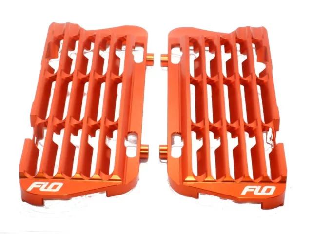 KTM Husaberg Husqvarna  RADIATOR GUARDS / BRACE / GUARD Orange Flo Motorsports