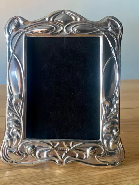 Solid Silver Photograph Frame. Fully hallmarked in London. 6” x 4”. Free postage