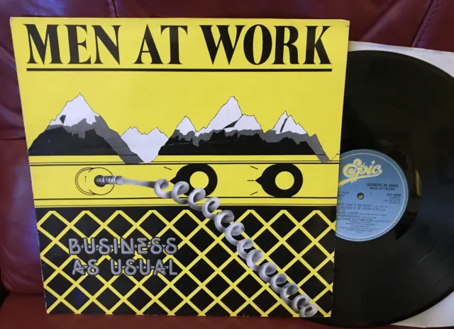 MEN AT WORK Business As Usual 1982 UK VINYL ALBUM EPC 85669 new wave pop rock