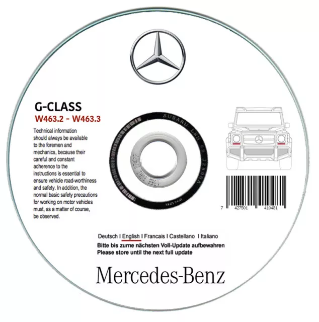 Mercedes Classe G W463 (200/230/300 GE-250/300 GD)  manuale riparazione su cd