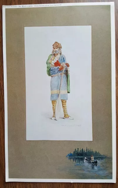 OC Seltzer Art Print Western Trapper Le Voyageur No. 1 of Series 1971 Gilcrease