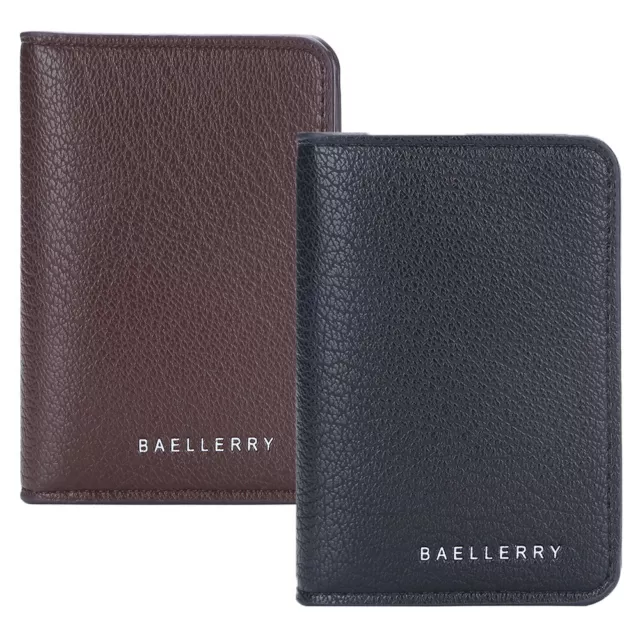 Men's Leather Wallet Slim Credit Card Holder Bifold Purse Front Pocket Small Bag