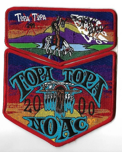 OA 291 Topa Topa 2000 NOAC BSA Flap Set RED Bdr. Ventura County Camarillo, CA