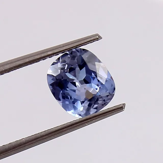 AAA Natural Pastel Blue Montana Yogo Sapphire Loose Cushion Gemstone Cut 8x7 MM