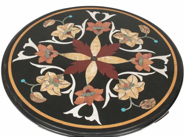 18" Table Marble Inlay Top pietra Dura Home garden coffee dining  Decor b21