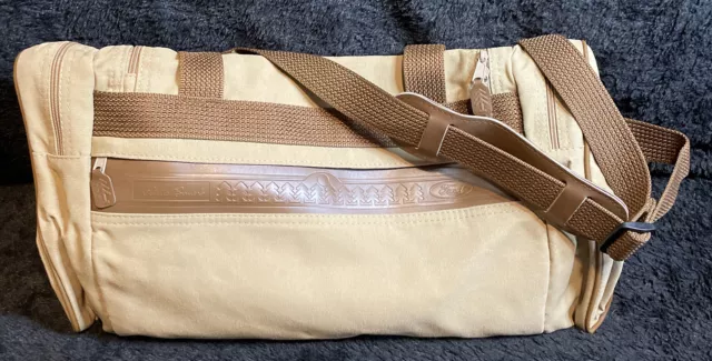 Eddie Bauer Ford Tan Monsoon Water Resistant Vintage Promo Duffle Bag W/ Tags
