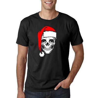 Babbo Natale Teschio - T-Shirt - Maglietta Simpatica Natale - Xmas Skull Santa
