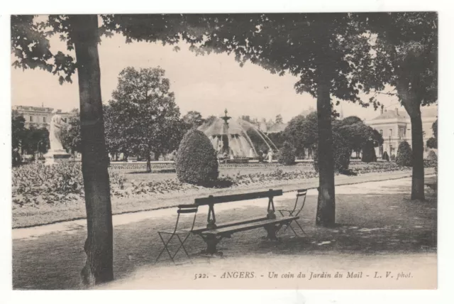 Cpa 49 - Angers: A Corner Of The Garden Of Mail (Maine-Et-Loire) Written