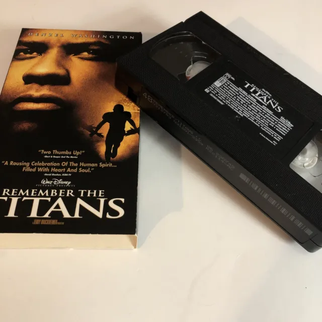 Remember the Titans (VHS, 2001) Movie in sleeve