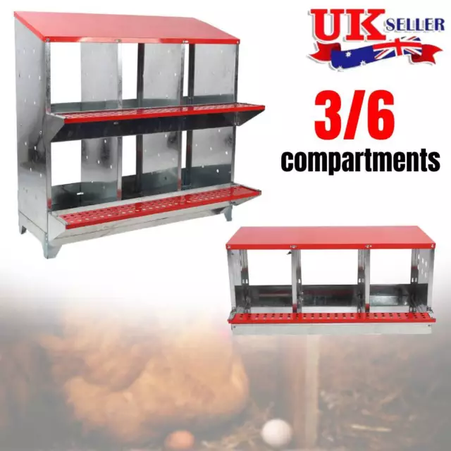 Chicken Coop Run Hen House Poultry Ark Home Nest Box Coops Rabbit Hutch Red