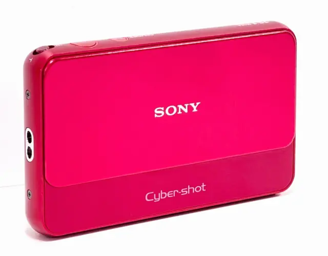 [Near Mint] SONY Digital Camera DSC-T110 Red Cyber Shot 4.0x Zoom w/ Box
