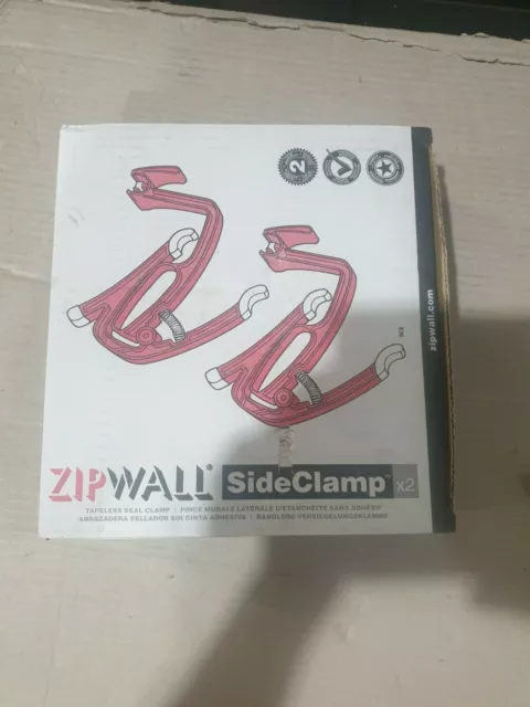 2X ZipWall Side Clamps SC2-Pack (ZSC2) Dust Barrier System Accessories Brand New 2