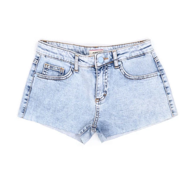 Shorts PINKO kids Bambina Denim Denim Sfrangiato