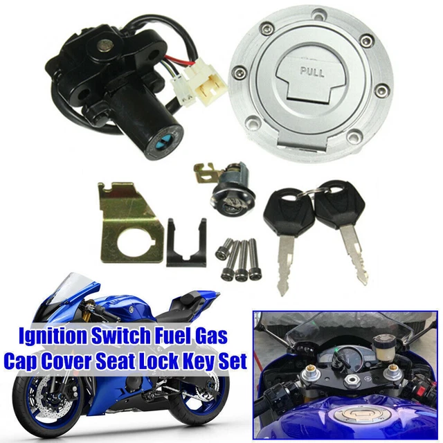 US Motorcycle Bike Electrical Ignition Switch Fuel Gas Cap Cover Seat Lock Keys