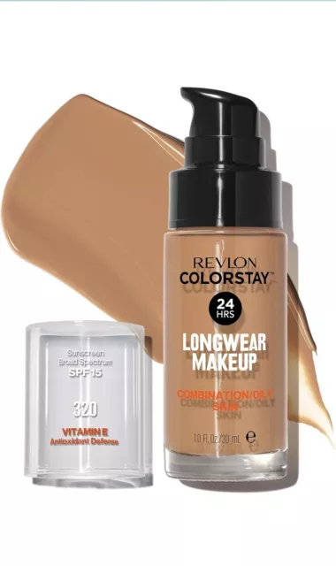 Revlon ColorStay Makeup PUMP, Combination/Oily Skin SPF 15 with Vitamin E