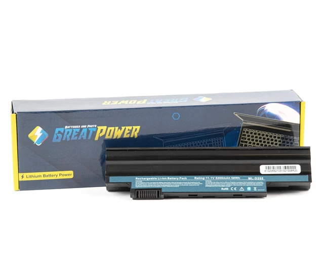 Batteria 5200mAh per Acer Aspire One D255 D255E D257 D260 D270 522 AO522 AOD255