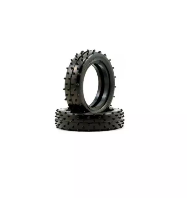 SCHUMACHER U6550 Front Tyre 2WD 2.2 Mini Spike " green "