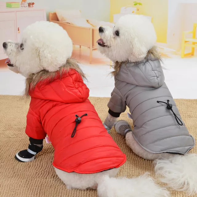 Manteau Chaud Rembourré Pour Chien Veste Chihuahua Pour Animaux De Compagnie F