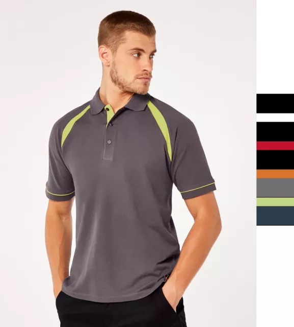 2er Pack Kustom Kit Herren Poloshirt Baumwolle Training S-2XL Oak Hill Polo KK61