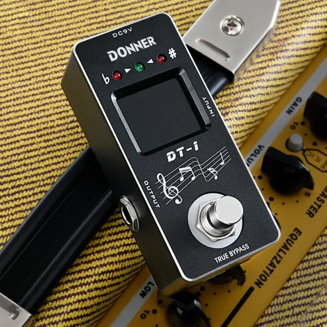 Donner Tuner Pedal, Dt-1 Chromatic Guitar Tuner Pedal with Pitch Indicator for E