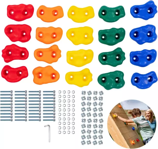 Kids Rock Climbing Holds Indoor & Outdoor Playground Accessories Rock Wall Climb