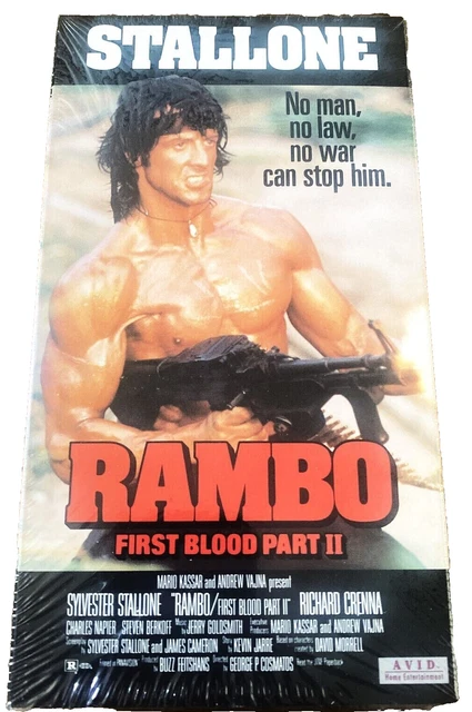 BANDE VHS RAMBO First Blood Part II 1985 Stallone NEUVE ET SCELLÉE EUR
