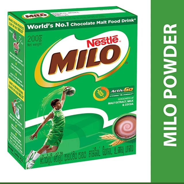 MILO CHOCOLATE ACTIVE Go Nutritional Energy Malt Drink Powder 200g ...